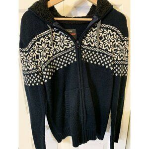 UnionBay Space Invaders Hoodie M Graphic Print Full Zip Sweater‎ Blue Unisex